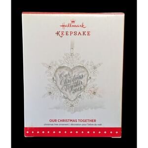 Hallmark Keepsake Ornament 2015 Our Christmas Together Glass And Metal NIB